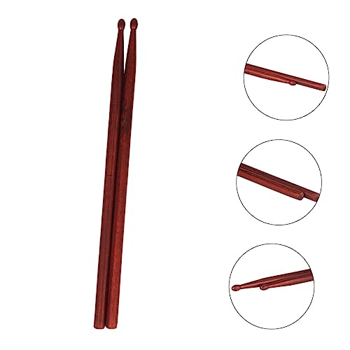 Baquetas de alta calidad, material caoba, agarre cómodo, herramienta versátil para tocar batería, paquete PVC miniatura 6