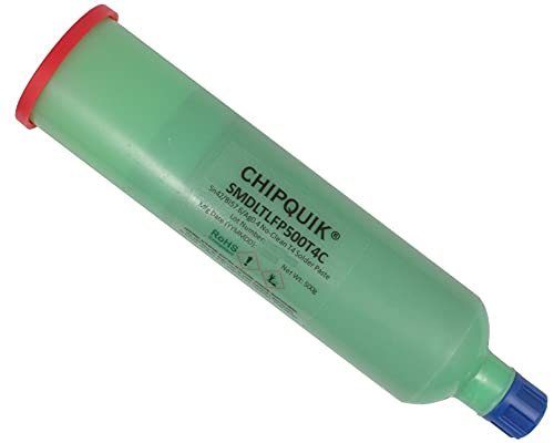 Image of Chip Quik SMDLTLFP500T4C Solder Paste in cartridge 500g (T4) Sn42 /Bi57.6 /Ag0.4 Low Temperature