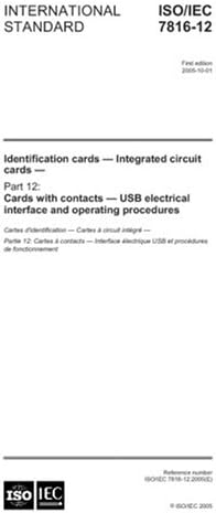 ISO/IEC 7816-12:2005, Identification cards - Integrated circuit cards - Part 12: Cards with contacts - USB electrical interface and operating procedures