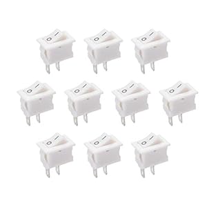 Sourcing Map 10Stk. SPST Mini Wippschalter