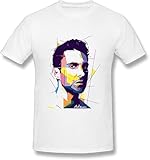 JUYHGGTFY Edongquwe Mens Particular Tshirt Adam Levine White Manches Courtes(Large)