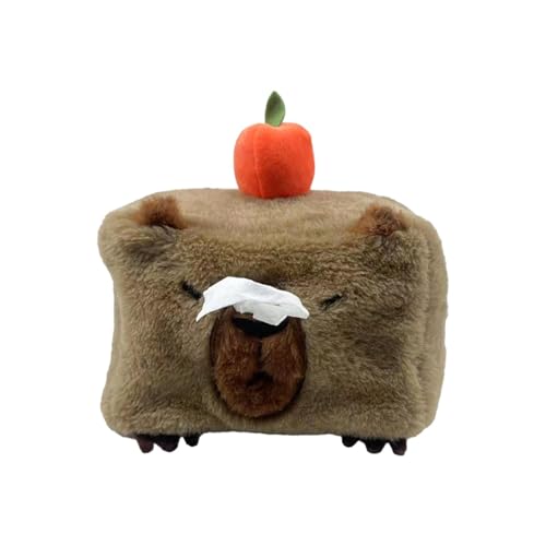 Bonita funda para caja de pañuelos, bonito dispensador de pañuelos Capybara, soporte de pañuelos divertido, soporte decorativo para caja de pañuelos para sala de estar, habitación familiar, mesas de