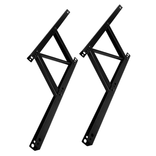 DOITOOL 2個 スプリング内蔵昇降支?架 折りたたみ式ティーテーブル用プルアウト棚ハードウェア 効率的スペース節約 強固で正確な位置決め