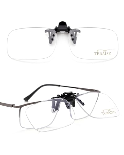 TERAISE Clip-on-Lesebrille, Aufklappbare Blaulichtbrille...