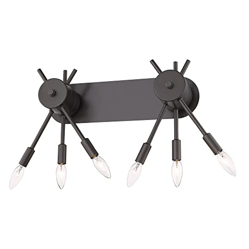 Eglo 203483A Willsboro 6 Vanity Indoor Wall Sconce Dimmable Led Mirror Lighting Fixture For Hallway, Bathroom, Fireplace, 31-Inch, Bronze #TOP11