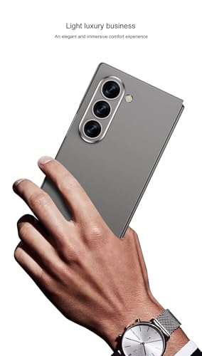 Image of TechTrendz Hard PC Ultra Slim Matte Case for Samsung Galaxy Z Fold 7,Shockproof Anti Scratch Protective Cover with Wireless Charging Compatible with Z Fold 7 5G (Titanium Gray)