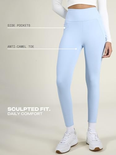 Image of CAVA Sculpt Core Leggings for Women | High Waisted, Anti Camel Toe, Deep Side Pockets, Rounded Back Seam, Sculpting Stretch Fabric