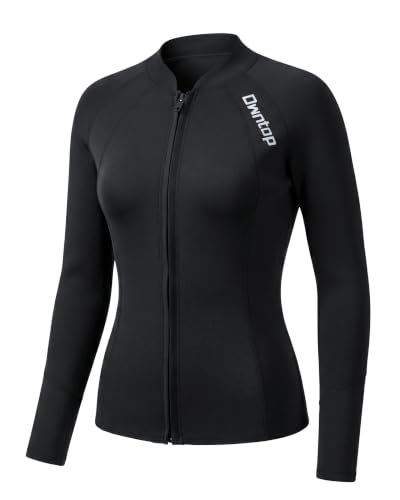 Owntop Women Wetsuit Top, Chaqueta térmica de neopreno 2mm