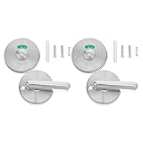 Anneome 2 Stück Türschloss mit Beleganzeige aus Edelstahl 304 – Sichtschutz Riegel für...