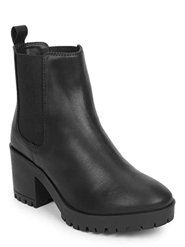 Truffle Collection Women’s ST-1291 Black PU Boots