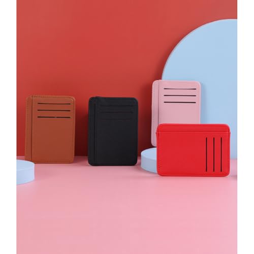 Minimalist Red Wallet for Women Slim Lightweight Leather Design Compact Card Holder Gift for Friends Family Ideal for Christmas New Year4