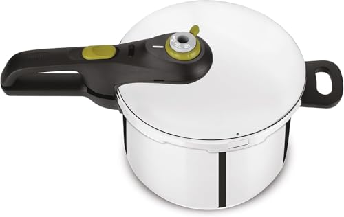 Tefal Secure 5 Neo - Olla a presión de 6L, Ahorro energético hasta 50%, cocción a presión, 2 programas, sistema seguridad 5 puntos, apto todas cocinas, apto lavavajillas
