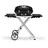 Napoleon travelq pro285x portable propane gas grill with scissor cart black 2 burners for tailgating camping and small outdoor spaces  urban country home decor