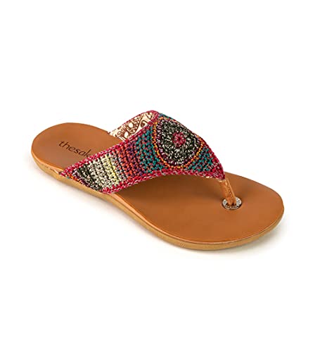 Image of The Sak Shana Thong Sandal in Crochet, Slip On Entry