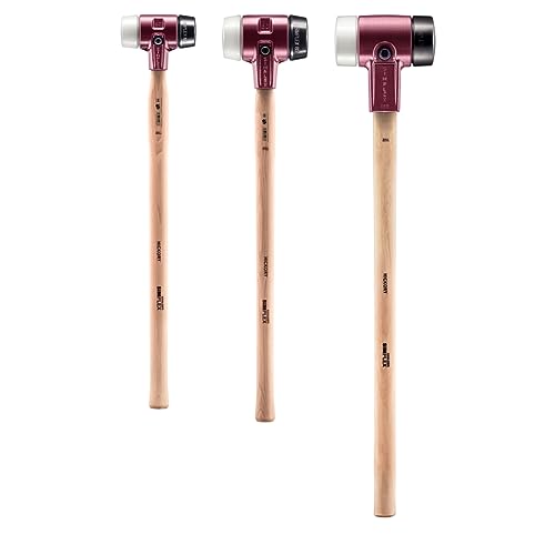 SIMPLEX-Vorschlaghammer, Gummikomposition/Superplastik; mit Tempergussgehäuse und Hickorystiel | D=60 mm | 3027.061