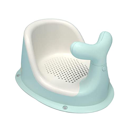 MERIGLARE Silla de Baño para Bebé Asiento Antideslizante Plegable Ventosas Respaldo Envolvente Material TPE+PP Suave Cómoda Adecuada para Baño Infantil Y
