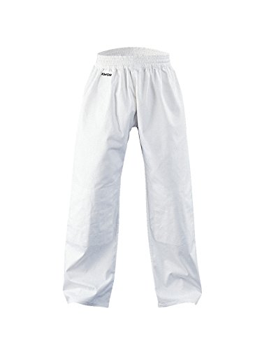 Pantalon de judo blanc, taille élastique, 2025160, Weiß, Taille 160