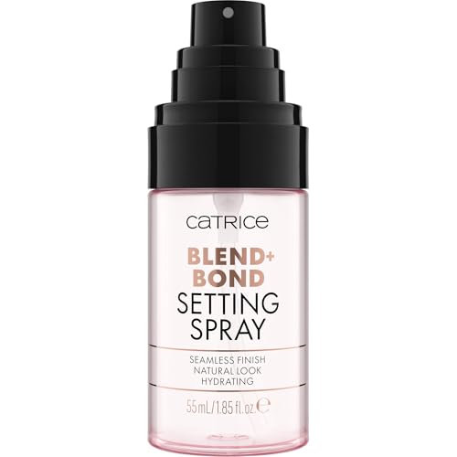 Catrice Blend + Bond Setting Spray, Fixierspray, Transparent, feuchtigkeitsspendend, grundierend, erfrischend, natürlich, vegan, ölfrei, ohne Parfüm, ohne Alkohol, 1er Pack (55ml)