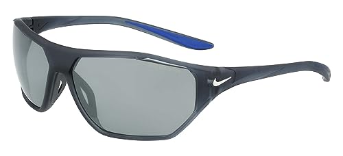 Nike Aero Drift DQ0811 021 Sunglasses Matte DarkGrey/Silver Rectangle Shape 65mm