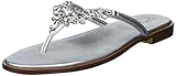 Naturalizer Women's Fallyn Flat Sandals, Silver, 11