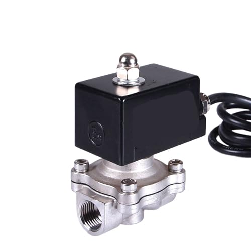 Électrovanne normalement fermée acier inoxydable 1/2 vanne électrique eau 24VAC - 2