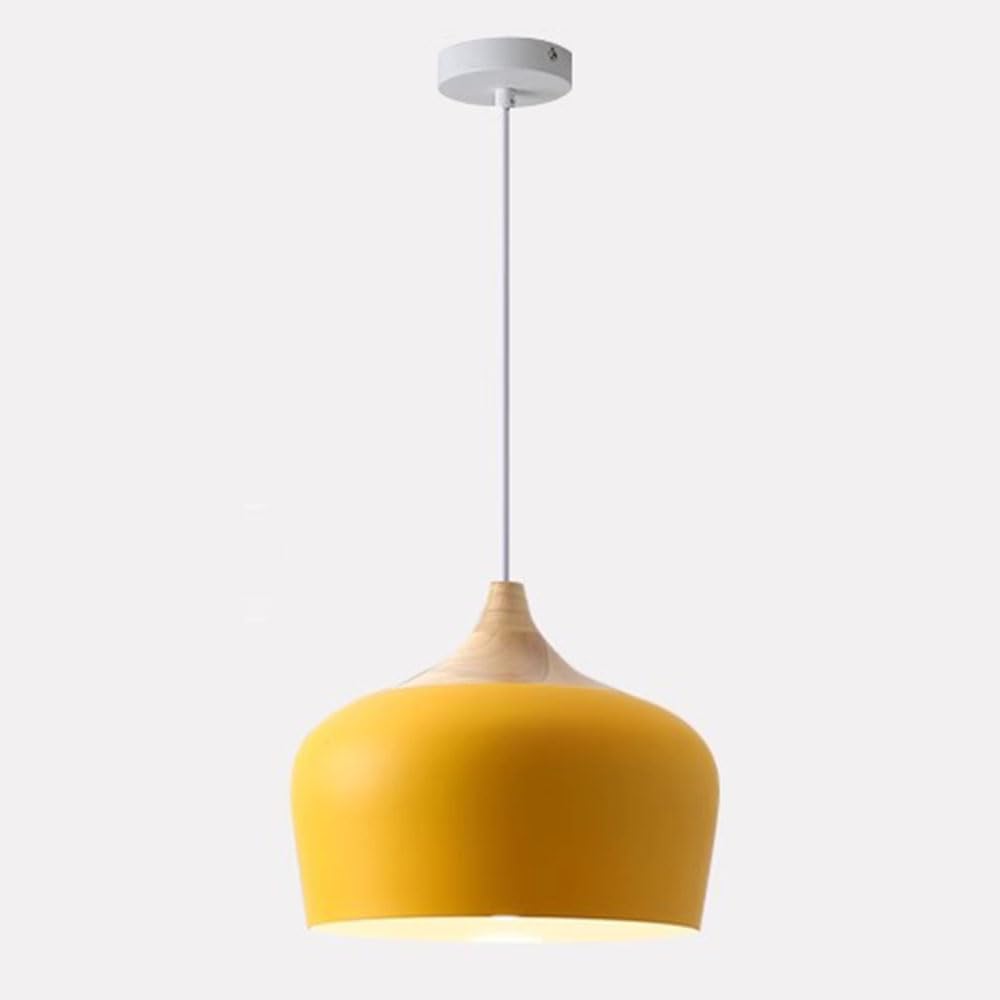 STVDEDG Creative Cone Single Head Chandelier Simple 11.8” Dome Pendant Light Shade Fashion Design Color Suspension Lights E27 Source Single Head Hanging Lamp for Loft Coffee Kitchen Island Fixture