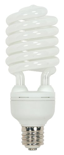Satco S7392 85 Watt (350 Watt) 5700 Lumens Hi-Pro Spiral CFL Bright White 4100K Mogul Base 120 Volt Light Bulb