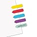 Mini Arrow Page Flags, Blue/Mint/Purple/Red/Yellow, 154 Flags/Pack, Sold as 1 Package, 154 Each per Package