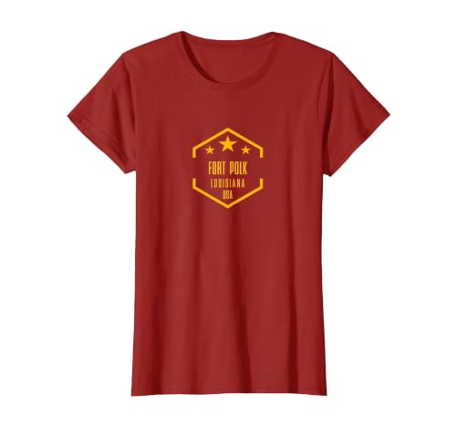 Fort Polk T-Shirt, Women, Cranberry Red, Small