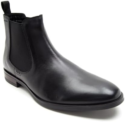 THOMAS CRICK Men's Chelsea Boots โ Genuine Leather โ Classic Formal Ankle Boots for Office & Occasion