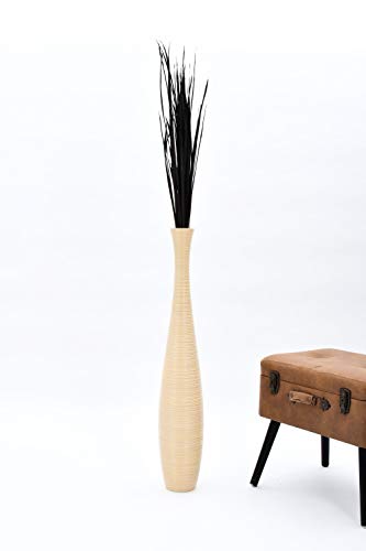 Image of Leewadee Tall Vase Filler, Natural Grass Stems - 2 Bunches of Colored Branches for Vases, Carefully Dried Twigs for Home and Bar Decoration, 45 inches, Black Brown