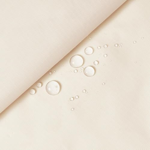 Ottertex Nylon Ripstop Fabric PU Coated 70 Denier 1.9oz 62/63" Wide Waterproof Tent Water Repellent Dustproof Airtight Inflatable Flag Tarp Cover Excellent Fabric for Kites (10 Yard, Off White)
