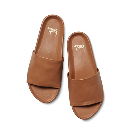BEEK Pelican Leather Platform Sandal for Women, Slip-On Design, Features Molded Arch & Leather-Wrapped Memory Foam Footbed4