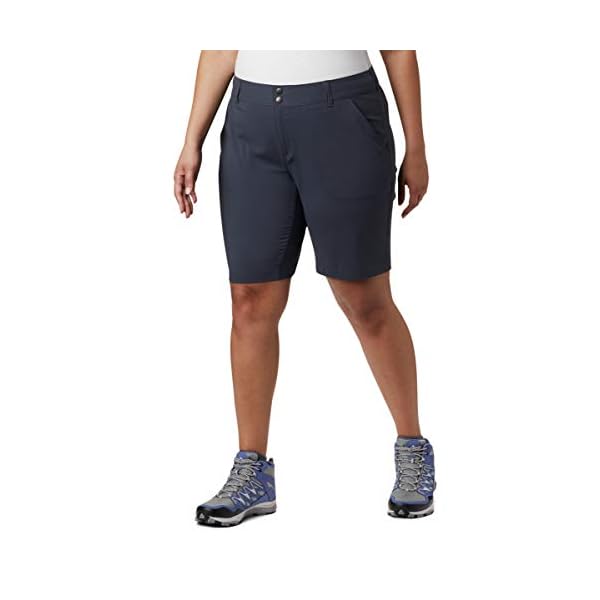 Columbia-Womens-Saturday-Trail-Long-Short Columbia Women's Saturday Trail Long Shorts, 18Wx10, India Ink