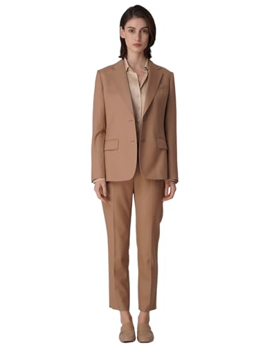 Ensemble deux pièces femme avec veste à deux boutons et pantalon élégant business office
