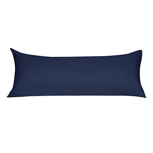 Image of Cotton 300 TC Pillow Cover, Full, Blue, 2 Pieces
