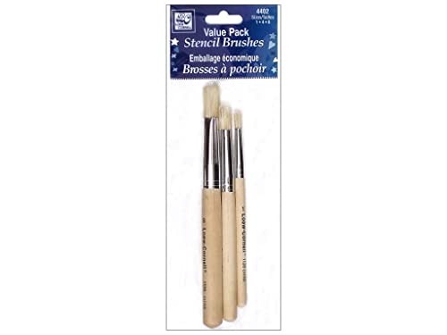 Setola Stencil Set-dimensione pennello 1, 4, 8