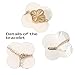 GRBeid 18K Gold Plated Clover Lucky Bracelet for Women Flower Four Leaf Link Bracelets Dupes Trendy Jewelry Birthday Gifts for Women/Mom/Wife/Daughter/Girlfriend/Besties/Sister/Grandma/Nana (Gold)