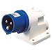 Produktbild Gewiss GW60404 Niederspannungs-Schraubverdrahtung, 90 Grad gewinkelte Aufputzdose, IP44, 2P+E polig, 200V250V, 16 A, 50 Hz/60 Hz, blau