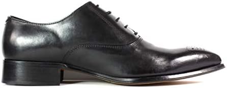 Ivan Troy Oliver Men’s Dress Shoes/Italian Men’s Shoes/Men’s Leather Dress Shoes/Italian Oxford Shoes/ (Black, Numeric_13) | Image 5
