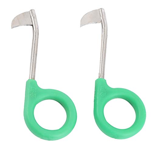 Cabilock 2 Stücke Garten Sense Finger Ring Form Astschere Gartensense Gartenschere Handsichel Erntesichel Blumenschere Mini Gartenwerkzeug für Blumen Pflanze Baum