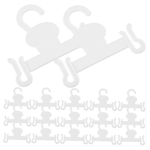 CIYODO Shoe Hanger Hooks 20pcs Slippers Hook Plastic Shoe Display Hanger Space-Saving Storage for Living Room