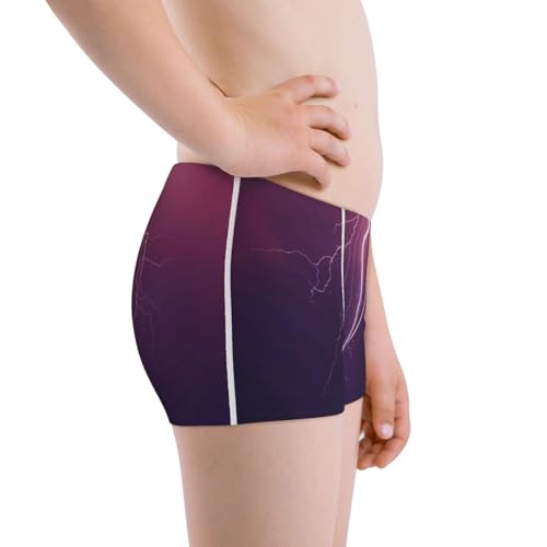 Boys' Cotton Boxer Brief Soft Underwear-Thunderstorm Violet Purple2