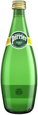 Perrier Sparkling Carbonated Natural Mineral Water • Water Captured at the Source in France, 25.36 fl oz ℮ 750 ml, 12 Pack مياه بيرييه الفوارة المعدنية الطبيعية