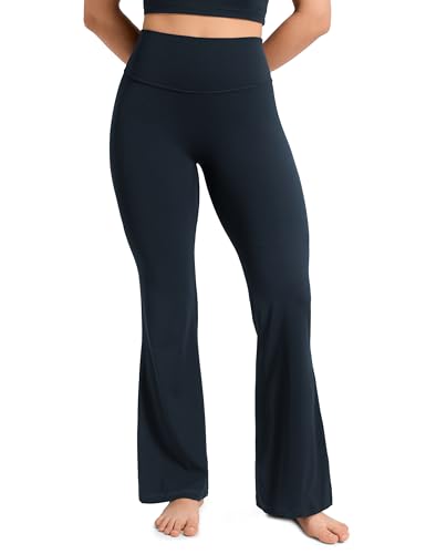 Image of CRZ YOGA Softretch Flare Leggings 29 inch /31 inch /33 inch | No Front Seam, Ultimate Comfort, Next to Skin, Yoga, Casual, High Waisted, Bootcut, for Women