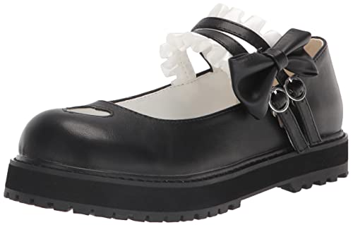 Japanese Sweet Lolita Hollow Heart Maid Cosplay Platform Mary Jane Flat Shoes