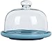 LIYUHOUZUONC fruttiera Cesto di Frutta Tavolo da Dessert A Domicilio, 6-10 Pollici Clear Glass Dome Dome Insalata Pizza Vassoio in Ceramica Bar Ristorante Round Cake Box Tricolore Cake Stands