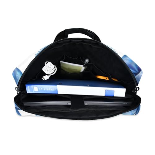 Funda para portátil invierno azul copo de nieve 13-15.6" miniatura 6