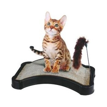 Kitty Scratcher w/ Play Tail Toy and Cat Nip Kitty Scratcher w/ Play Tail Toy and Cat Nip