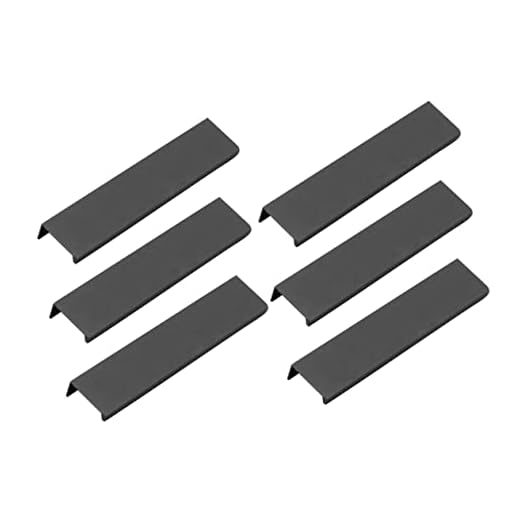 Homoyoyo 6 Piezas Montar El Dedo Tiradores Ocultos Perillas De Gabinete Manijas Del Gabinete De Cocina Pomo De Mueble Tiradores De Gabinete Sin Puñetazos Puerta Del Cajón